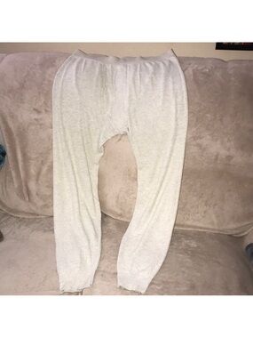 High sierra large cream/Gray Thermal Bottoms